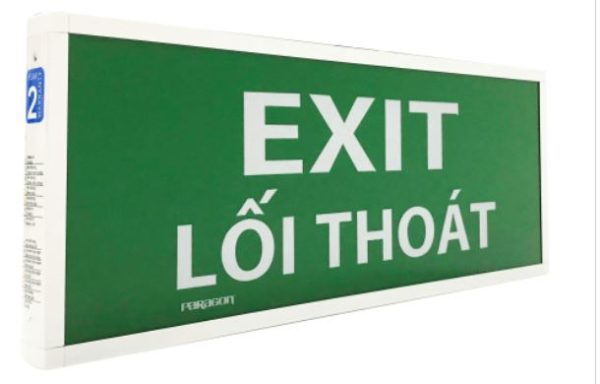 Đèn Exit 1 Mặt Paragon